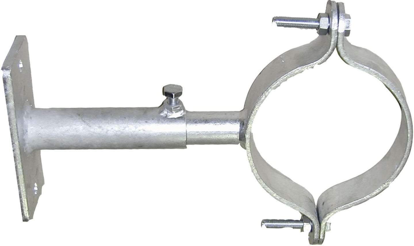 Hücobi Rohrschelle Länge 210 – 330 mm, verzinkt, mit Teleskopfunktion
