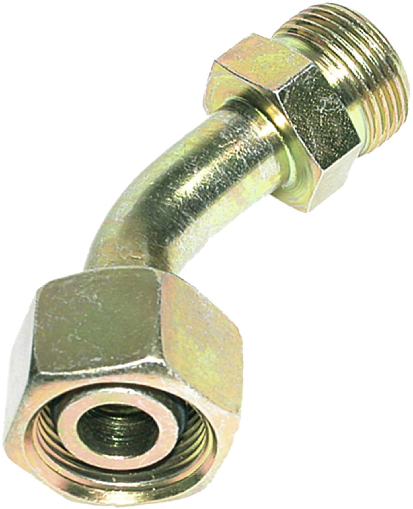 Winkel-Einschraubverschraubung "KOVO", 45 °, /G 1/2"-14 IG BSPP; G 1/2"-14 AG BSPP, Dichtkegel, Außengewinde,Aussenkung 60°