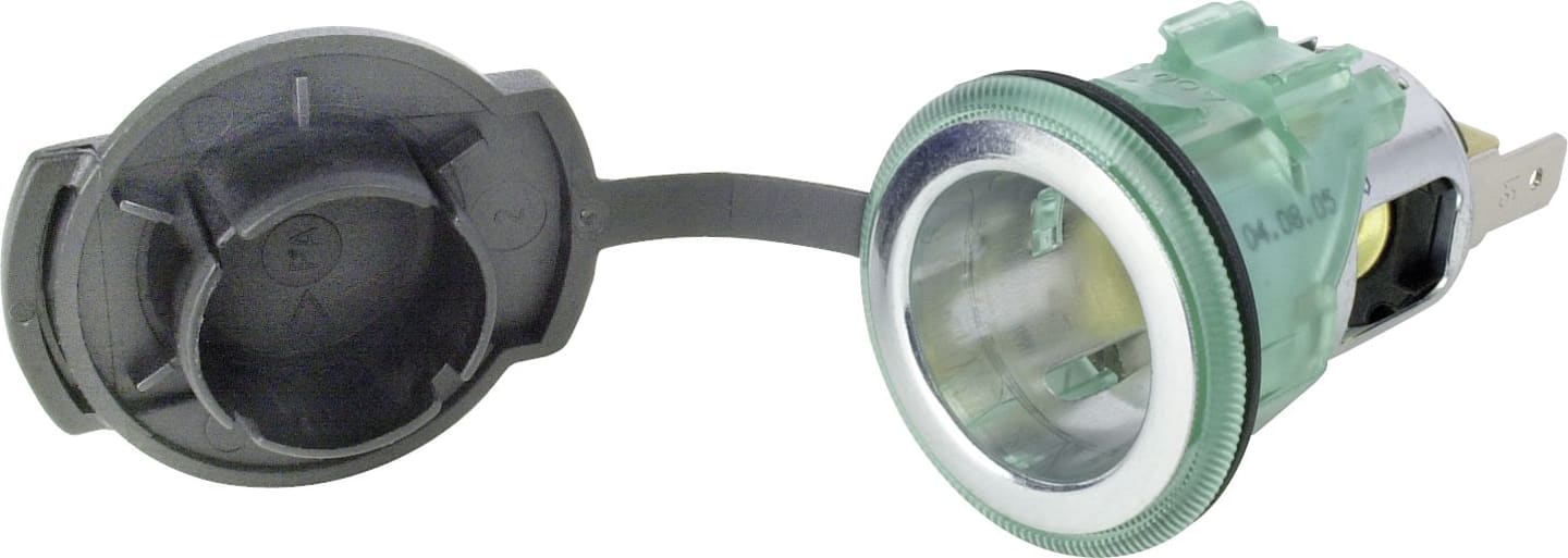 Herth + Buss Powersteckdose 12 – 24 V, 1-polig, gesteckt, unbeleuchtet, 56 394 355