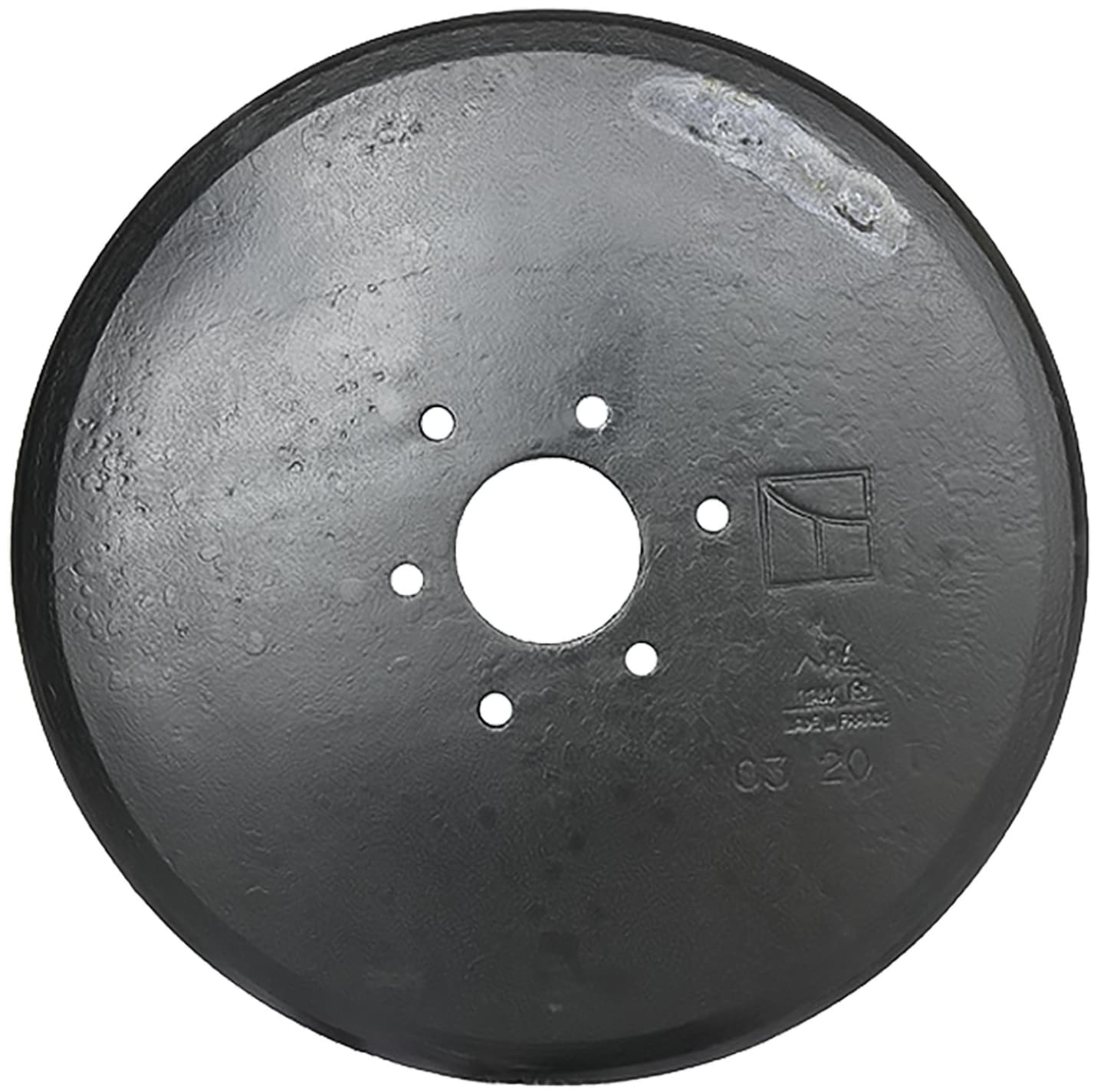 Industriehof® Eggenscheibe Lochkreis 60/70 mm, ZB 38 mm, gewölbt, glatt, universal