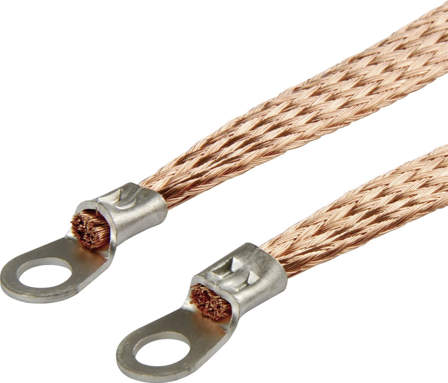 Herth + Buss Masseband 200 mm, Breite 10 mm, für Entstörung, 2 x Ringkabelschuh, unisoliert, 52 287 502