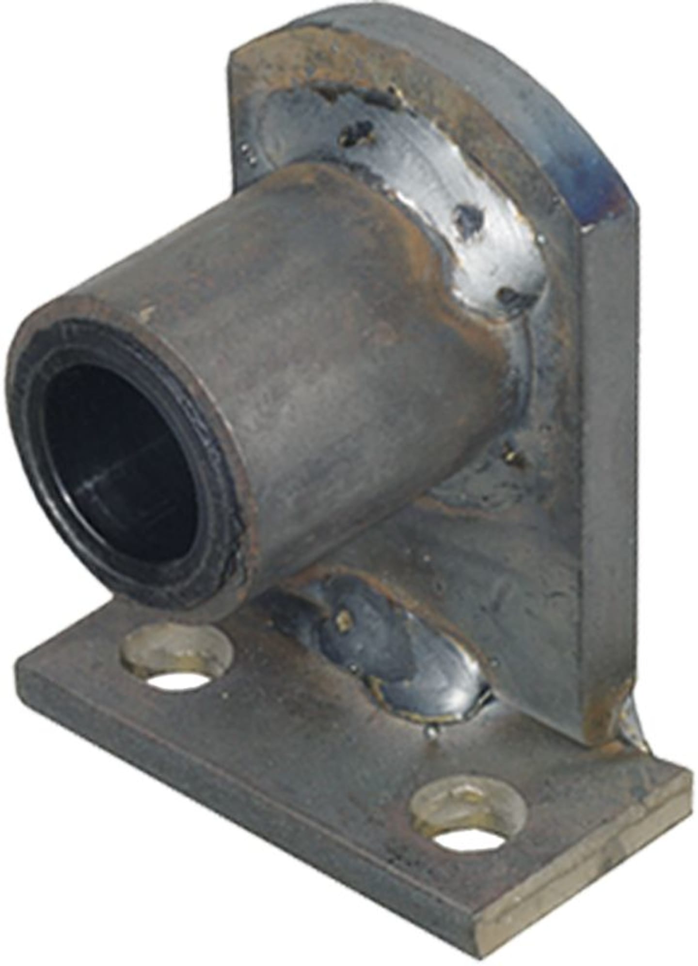 Industriehof® Lagerflansch 90° mit eingepreßter Buchse, 26 x 42,5 mm, Abstand Bohrungen 50 mm, 312-26