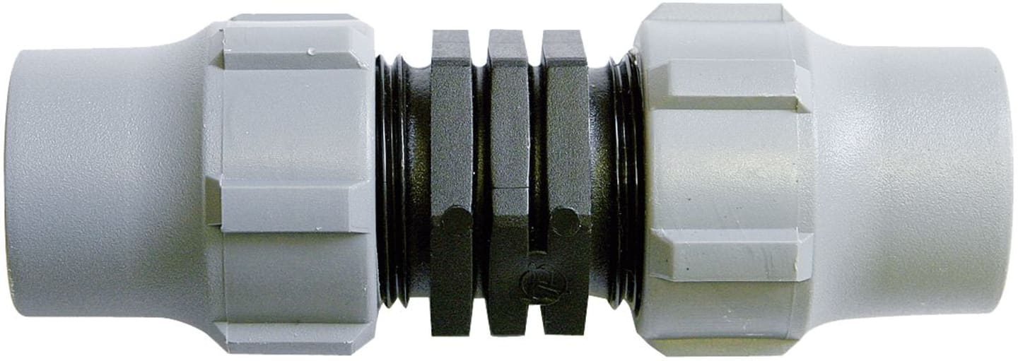 TAVLIT Verbinder gerade 20 mm, Nut Lock, für dickwandiges Tropfrohr, 76200-001200