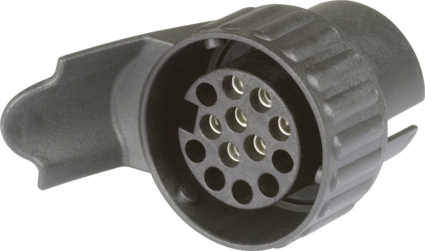 Herth + Buss Anhänger-Adapter "Micro" 12 V Stecker 7-polig; Steckdose 13-polig, Länge 76 mm, 51 305 474