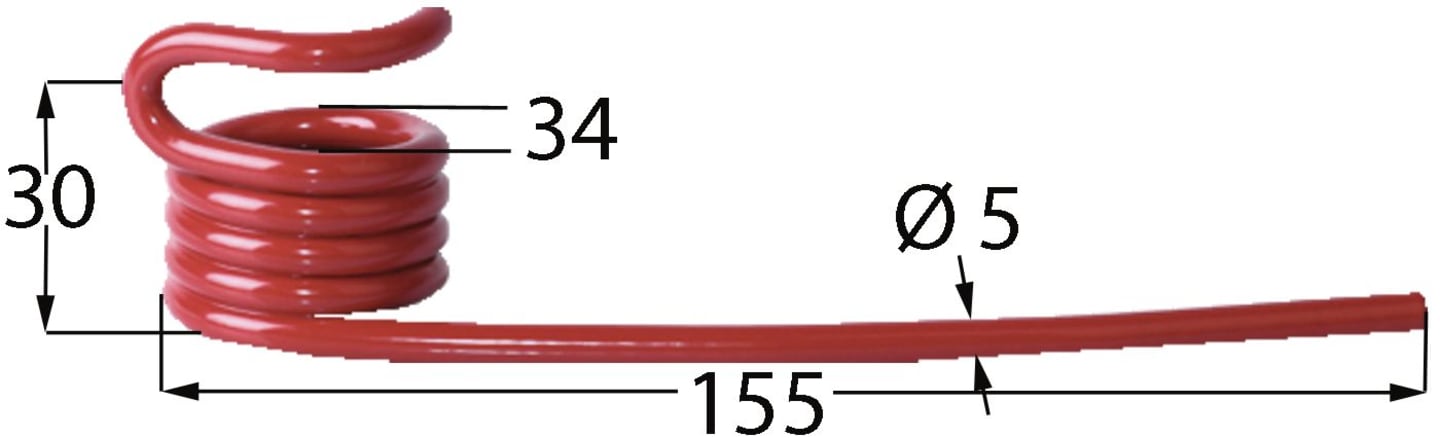 Pick-up Zinken 155 x 30 x 5 mm für Ladewagen Mengele Quadro, Garant