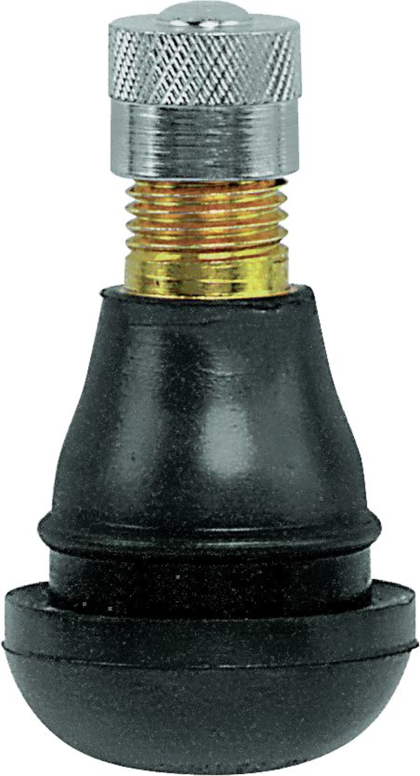 Tip Top Snap-in Ventil Premium Linie, gerade, mit Metallkappe, TR 412S, Ø Ventilloch 11,3 mm, Höchstdruck 4,5 bar, für Motorrad, Roller