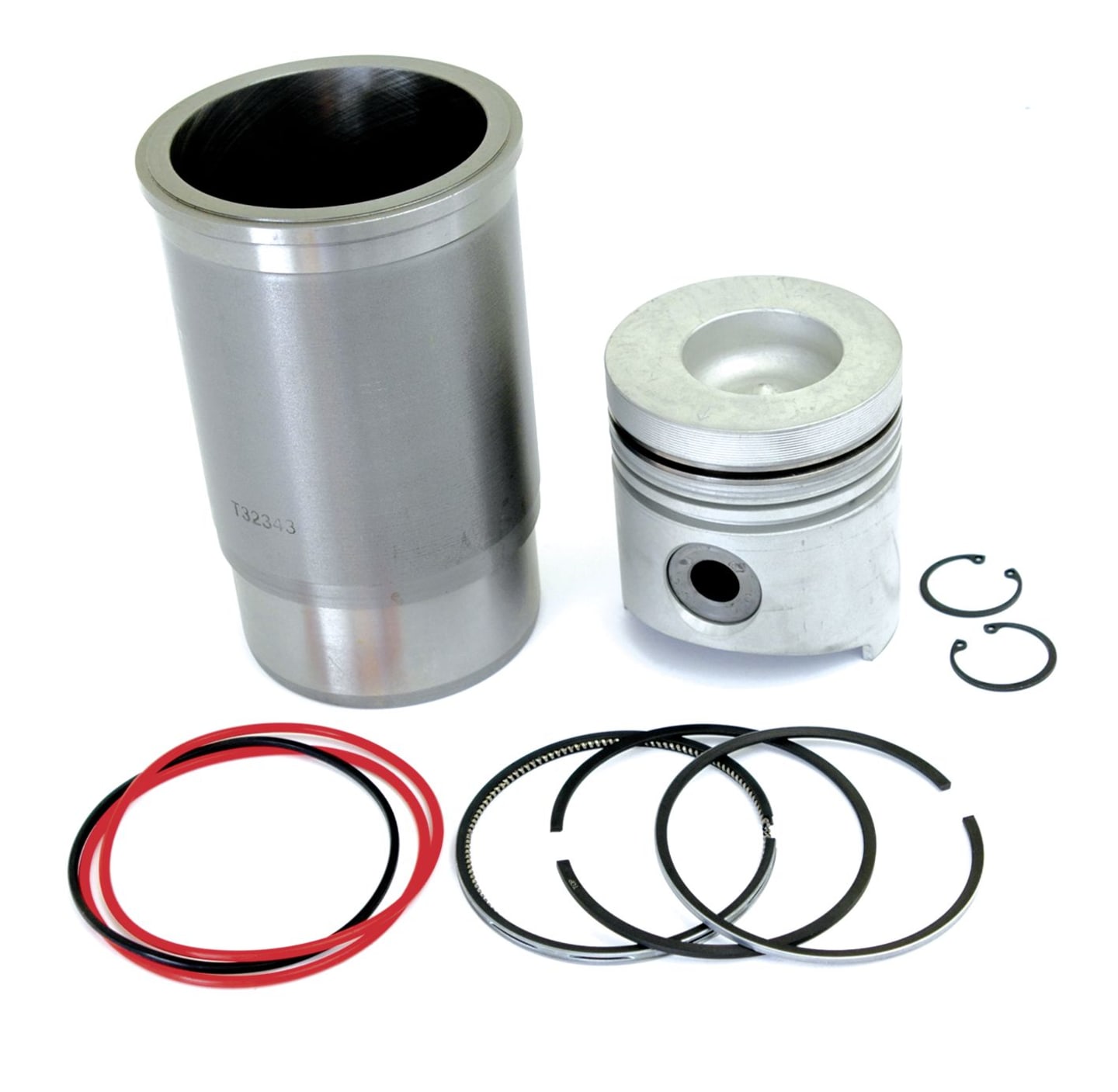 Kolben-/Zylindersatz für John Deere Motor 3.164D, 4.219D, 6.329D, Ø Kolbenbolzen 35 mm, Standard, O-Ring im Block