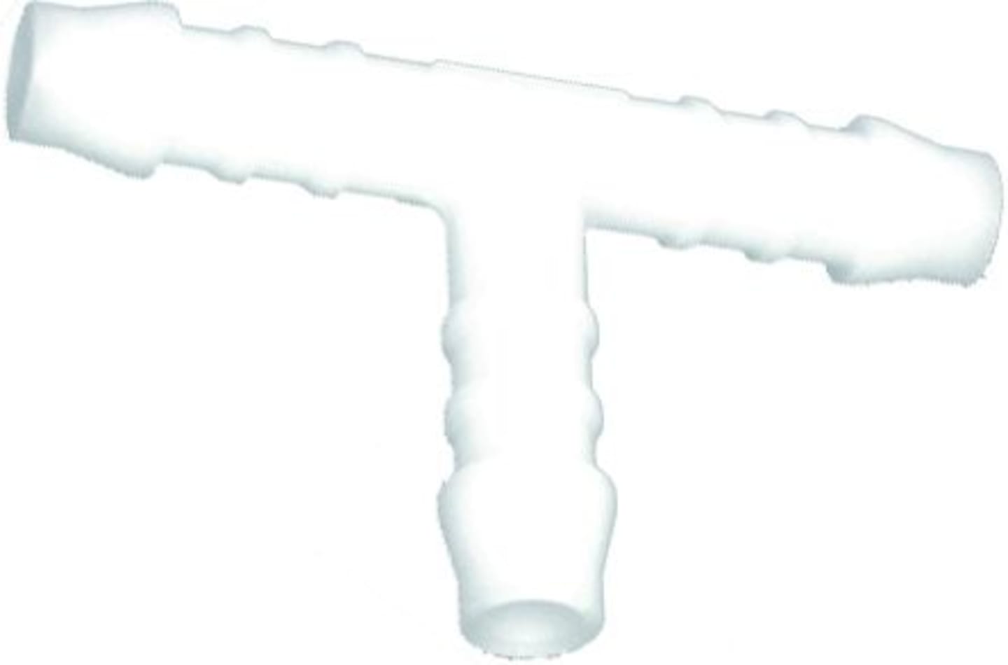 Schlauchverbinder "TS" T-Form, POM (Polyoxymethylen), weiß