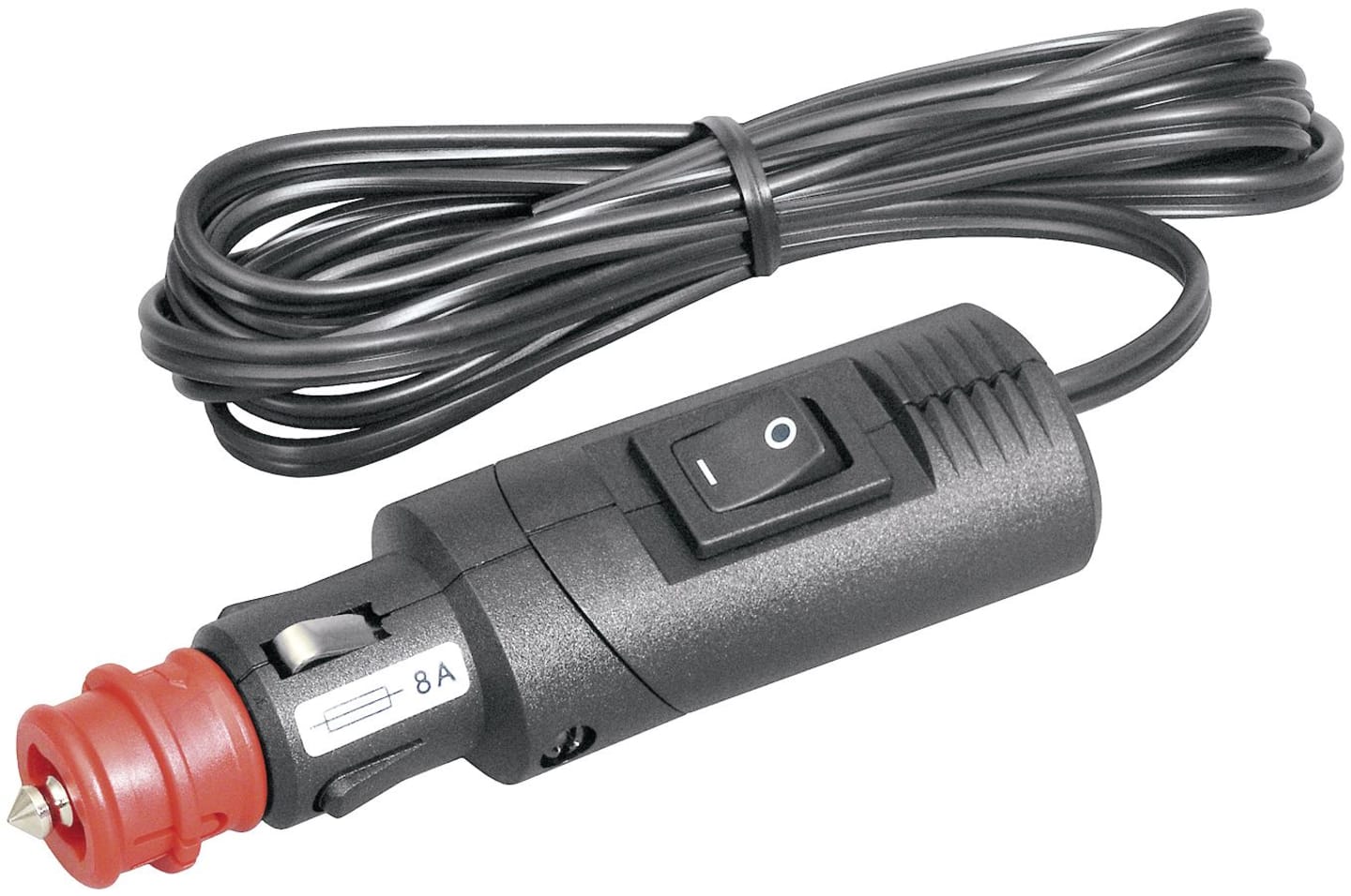 Herth + Buss Stecker 12 – 24 V, 1-polig, mit Buchse, Sicherung, Leitung, 51 306 019