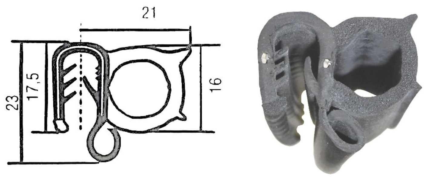Dichtungsprofil universal mit Schlauchkanal für Front-, Seiten- und Heckscheiben, Klemmbereich 5 – 6 mm