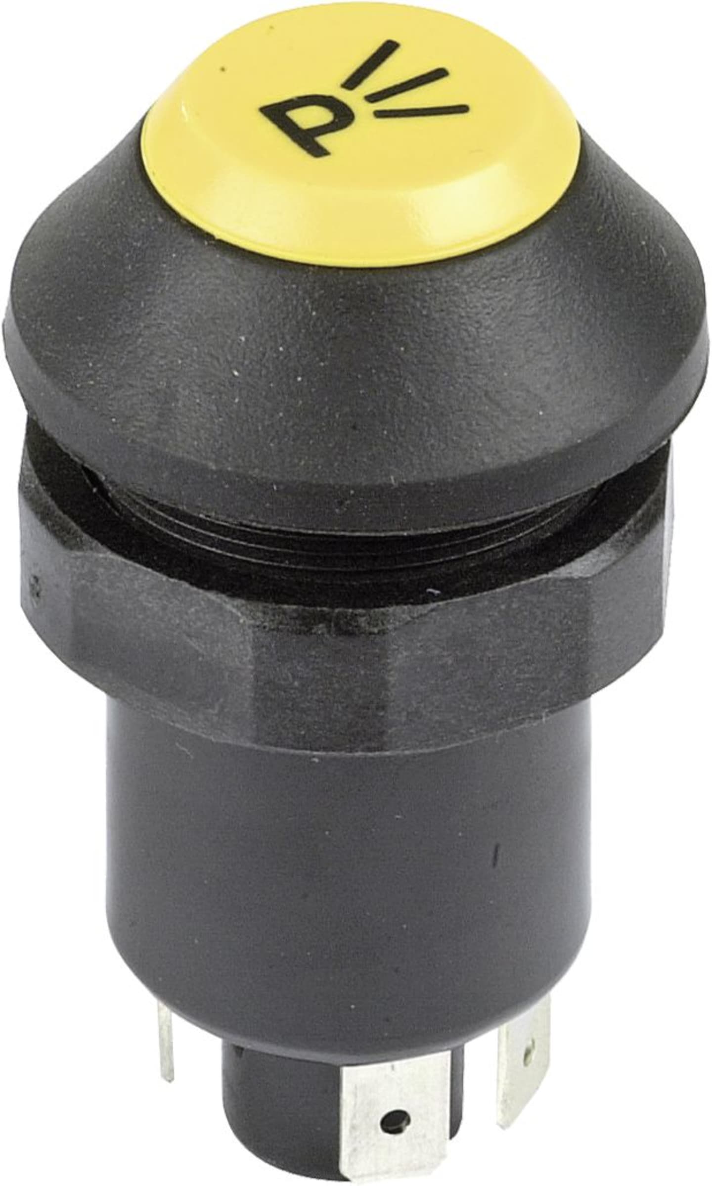 Herth + Buss Druckknopfschalter "Parklicht", 4 x Flachsteckanschluss 6,3 mm, 12 V 20 A; 24 V 10 A, 70 490 181