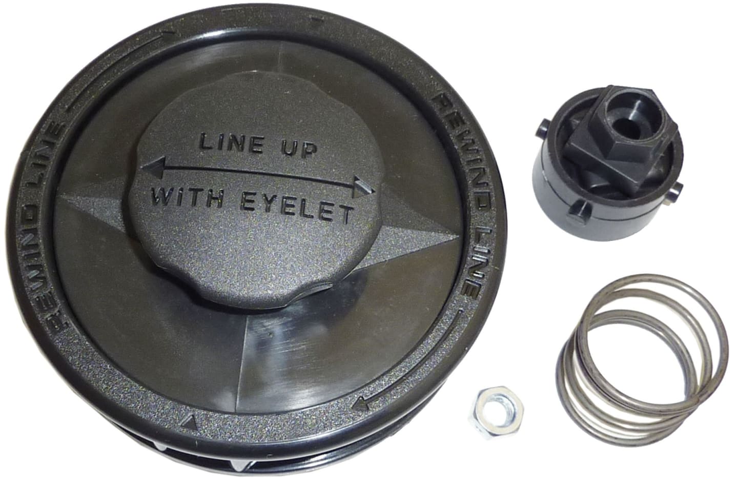 Fadenkopf "Tap & Go Quick Load" halbautomatisch, linksdrehend, Ø Faden 2,7 mm, für Motorsensen, Freischneider ab 30 cm³ Hubraum