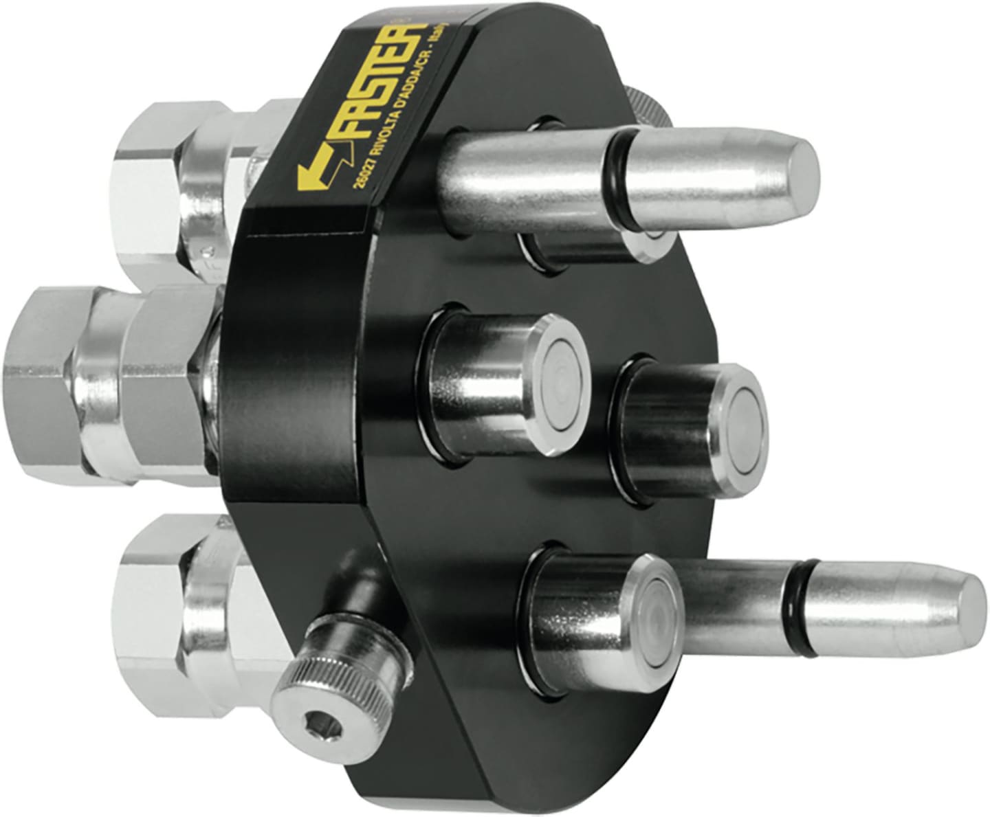 Faster® Stecker 4-fach M 22 x 1,5 AG, DN 12, L 15, für Multikupplung MST5, Loshälfte, Winterdienstausführung, MST5-4H22CEL15-12S