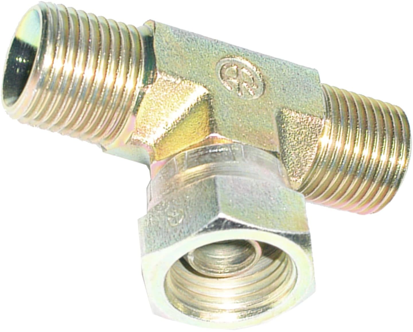 T-Verschraubung "EVT-R", zöllig; BSPP; zylindrisch, einstellbar, Aussenkung 60°