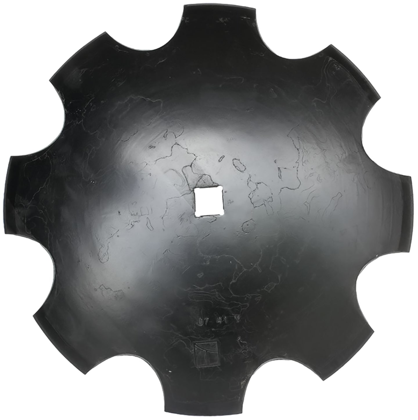 Industriehof® Eggenscheibe 560 x 5 mm, ZB Vierkant, 28 x 28 mm, gewölbt, gezahnt, universal, 31-156128