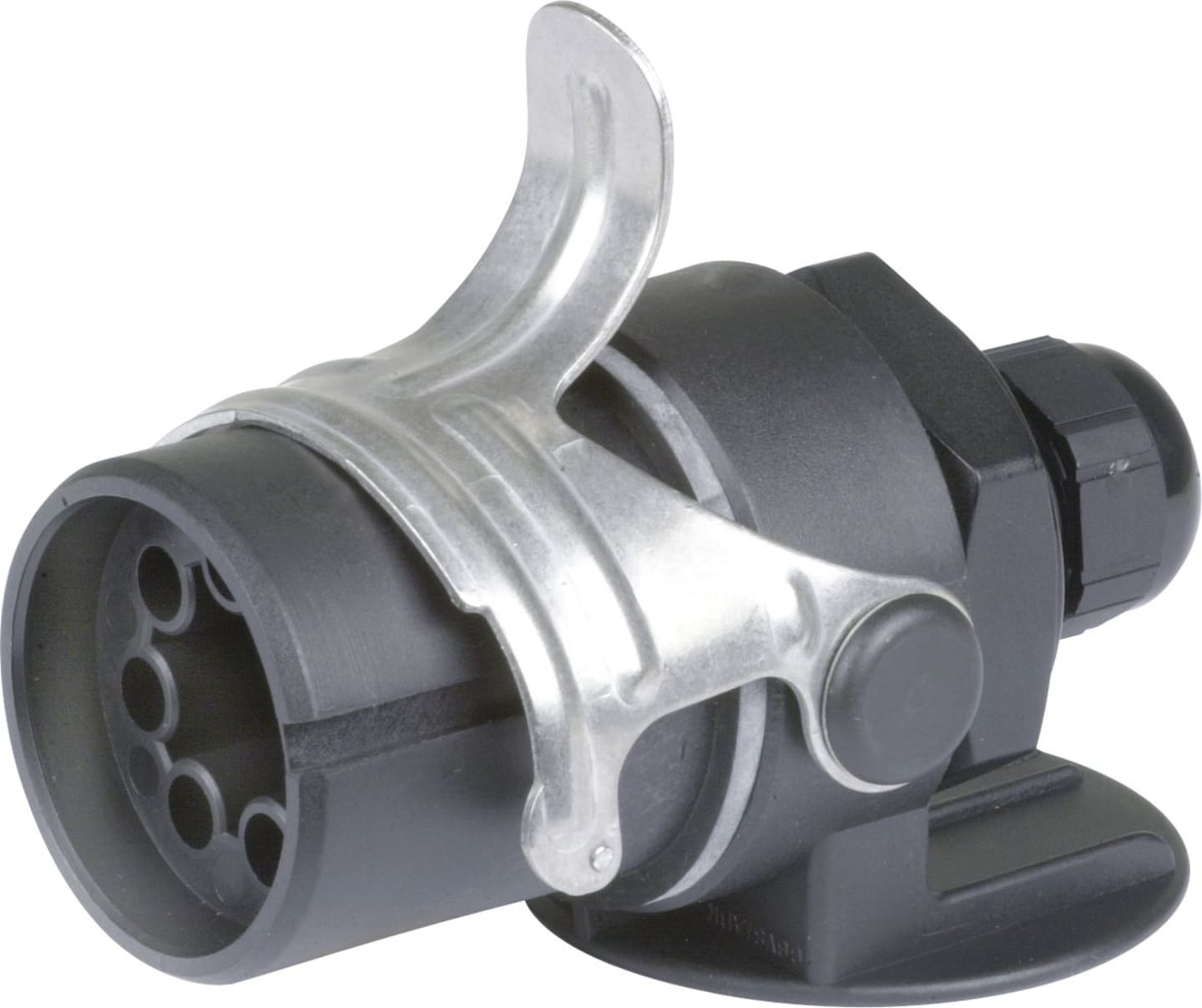 Herth + Buss ABS-Stecker 5-polig, 12 V, Crimpverbinder, mit Dichtung, gedrehten Kontakten, Lamellenkappe, 51 305 550