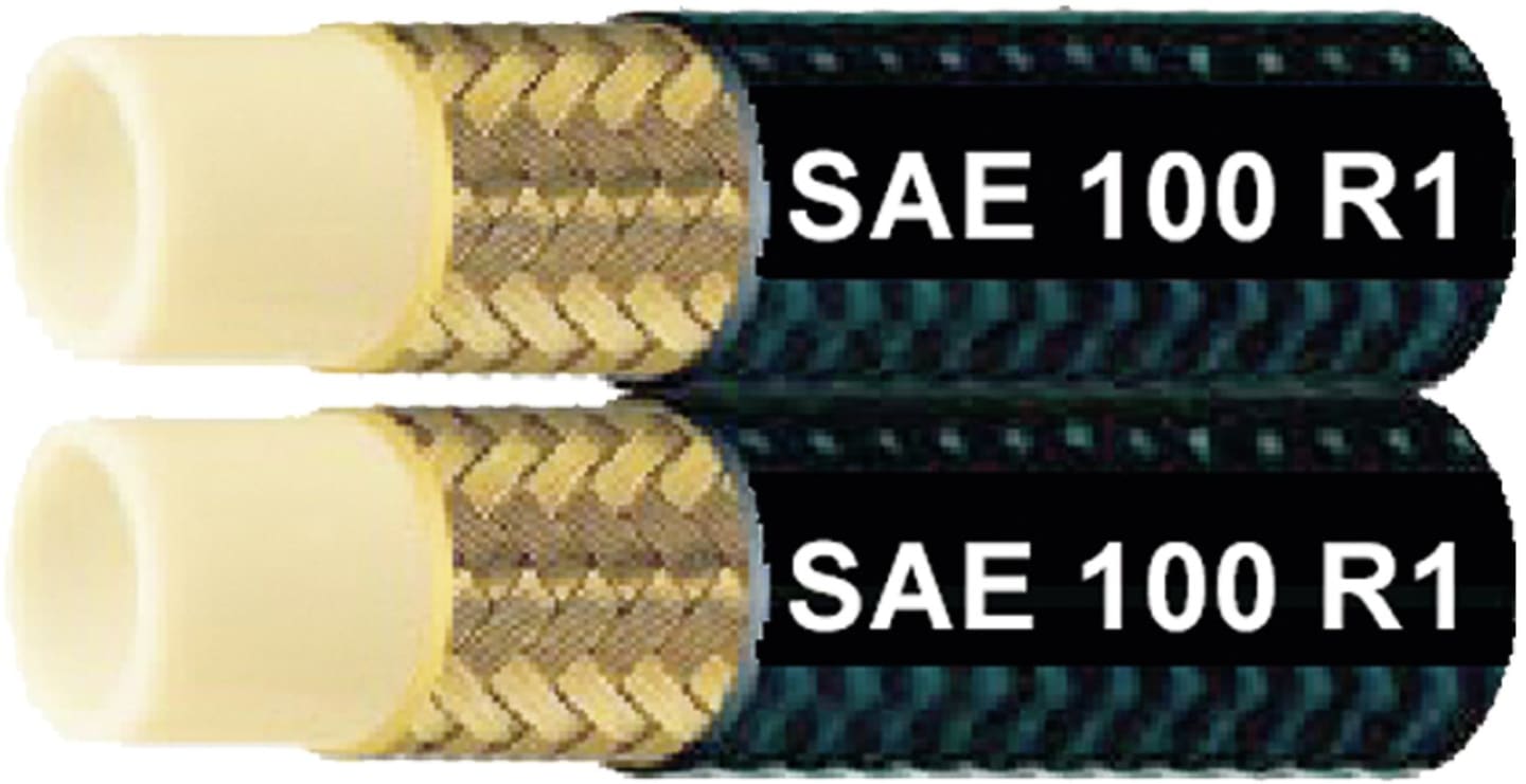 Thermoplastschlauch "SAE 100 R 1" NW DN 8 - 5/16", 8,1 x 13,2 mm, zwilling