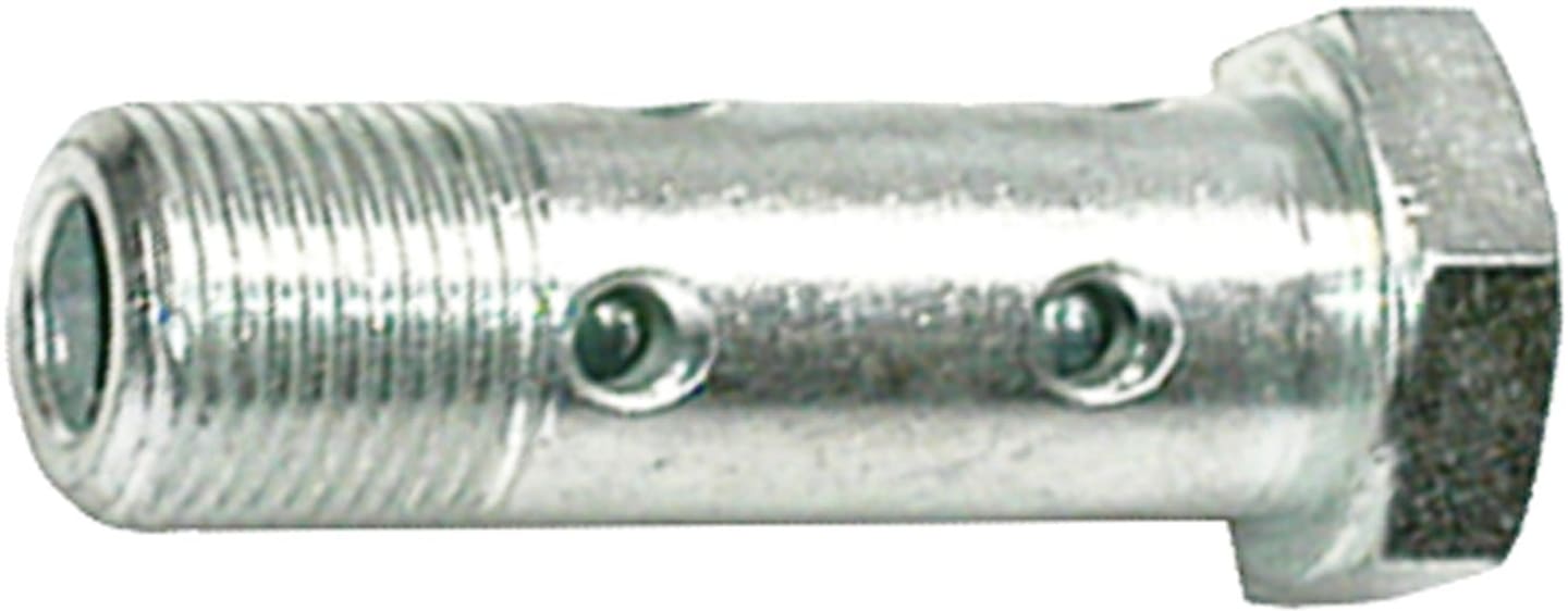 Doppel-Hohlschraube "DHSR" Außengewinde zöllig; BSPP; zylindrisch, Hochdruck, Stahl, verzinkt