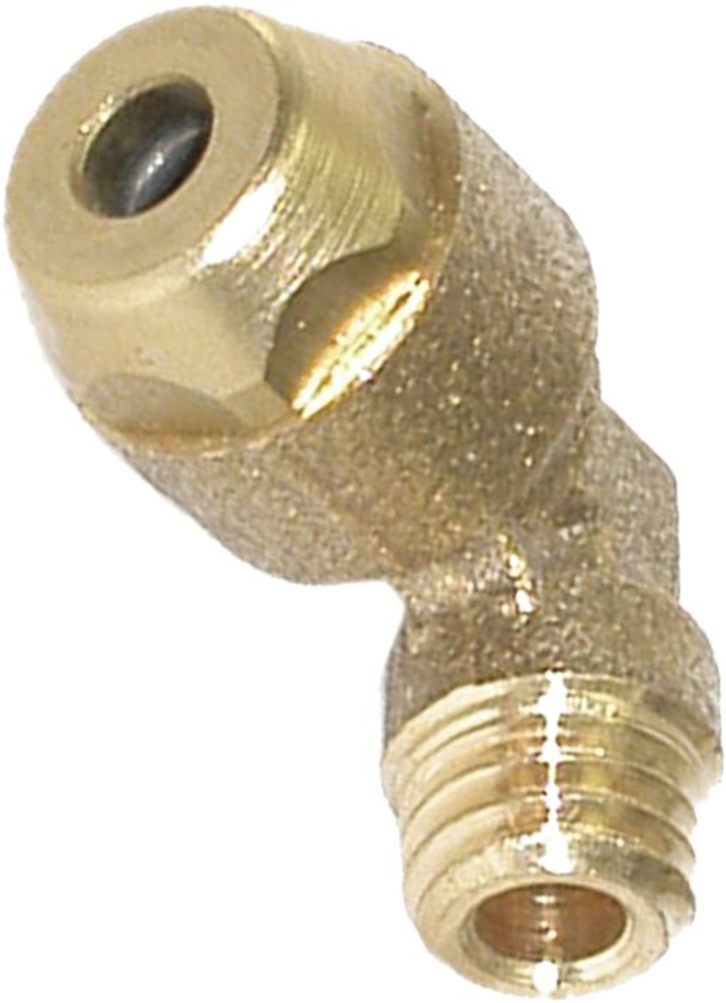 Rohrverbinder "W-ES" abgewinkelt, Messing (MS 58), mit Einschraubgewinde, für Zentralschmieranlage