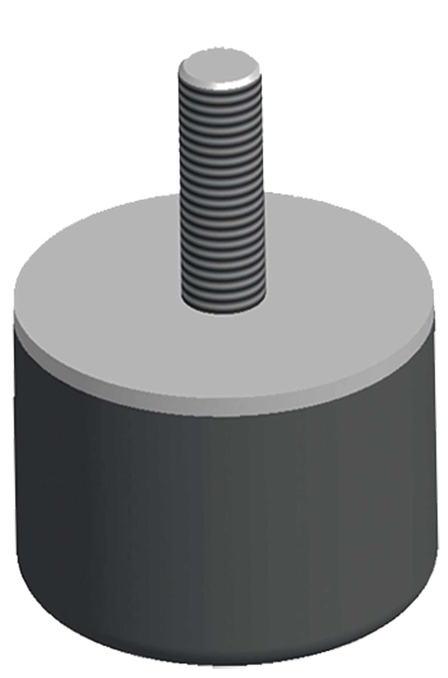 Gummi-Metall-Puffer Gewindebolzen einseitig