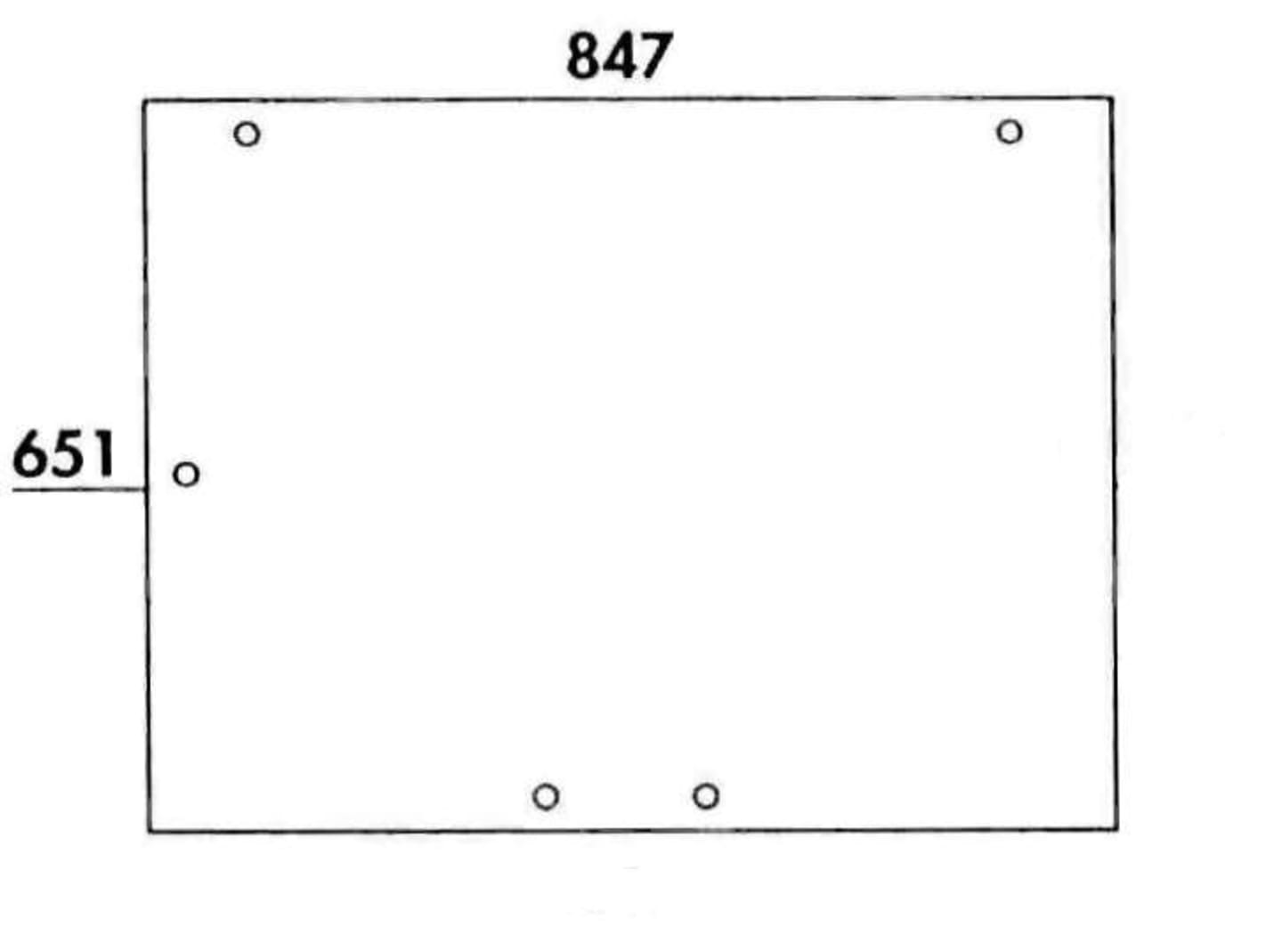 Heckscheibe bronze, 2-Loch-Befestigung, ohne Kabeldurchführung, für Traktor Case IH B-, C-, D-Familie, 3200, 4200 – XL