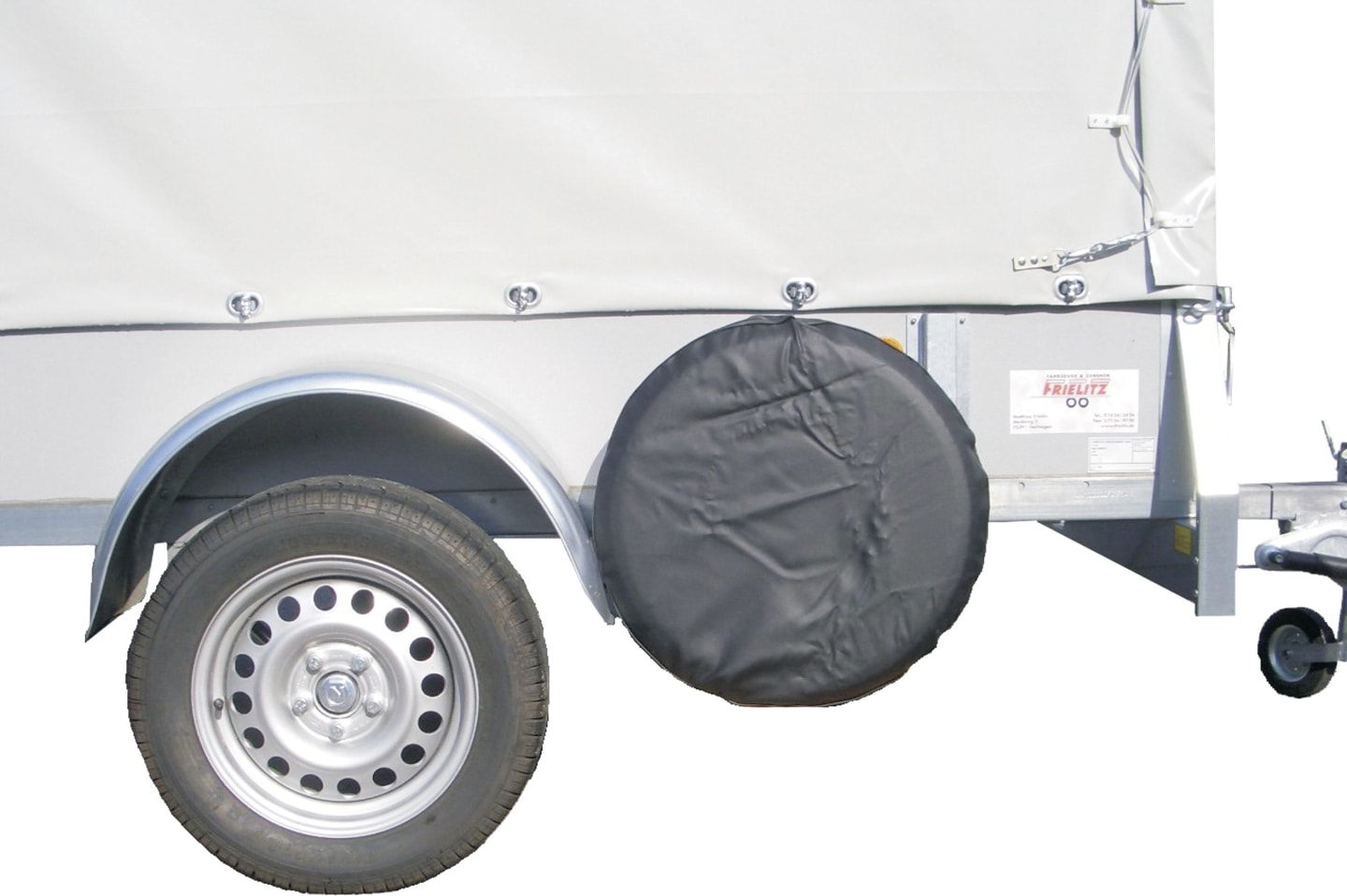 TRAILER POOL Abdeckhaube schwarz für Anhängerrad