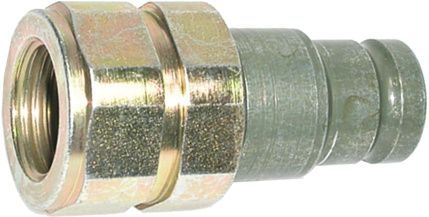 Hydraulikstecker "FF" flachdichtend, Innengewinde zöllig; BSPP; zylindrisch