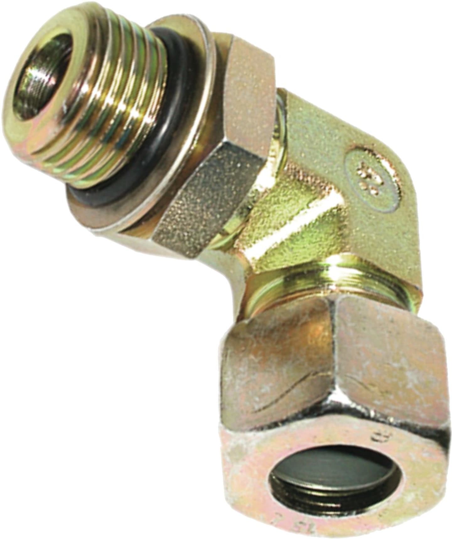 Winkel-Einschraubverschraubung "EWE-SR" schwer, RA 12, 3/4"-16, 90 °, einstellbar, Dichtscheibe, O-Ring