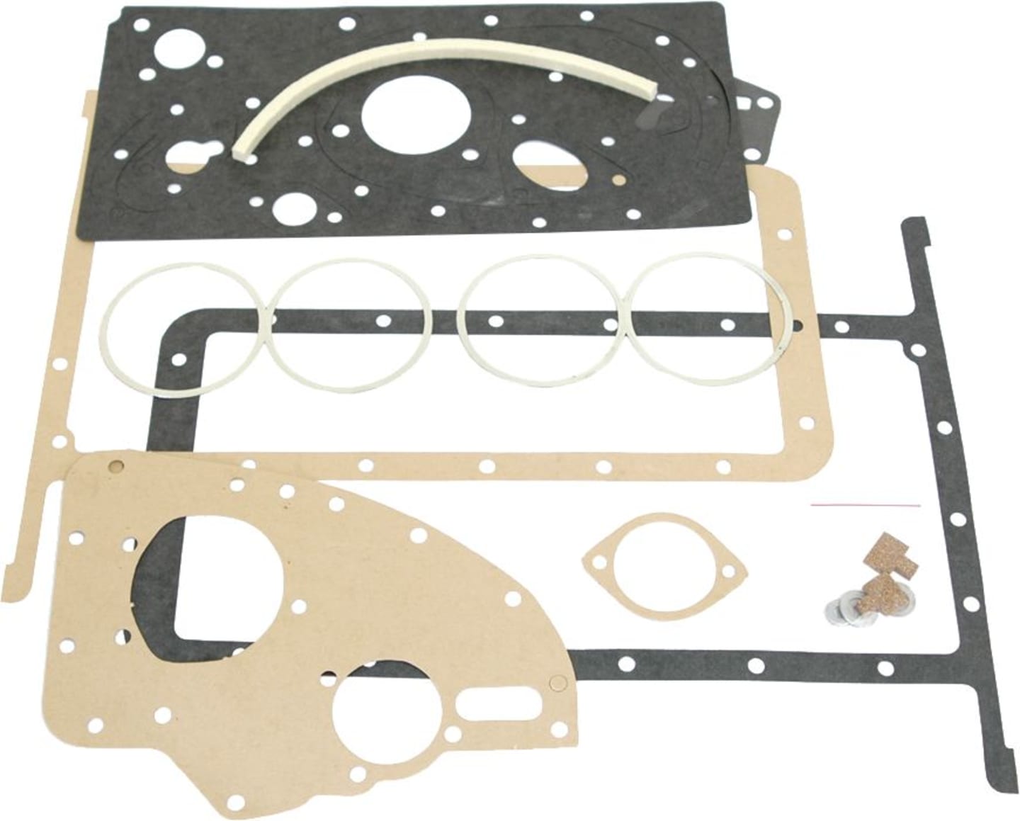 Motordichtsatz unten, für 4-Zylinder-Motor Perkins Standard 85/87, Traktor Massey Ferguson TEA, TED, MF 35