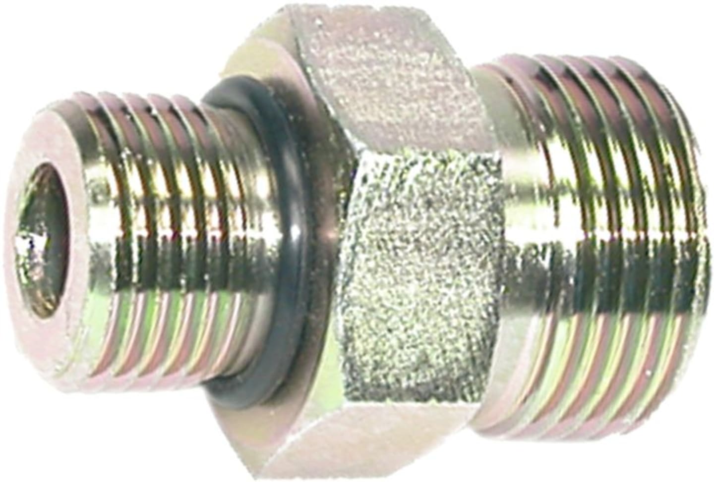 Einschraubverschraubung "GE-OR", zöllig, UNF-UN/zöllig; UNF-UN, gerade, O-Ring/flachdichtend mit O-Ring