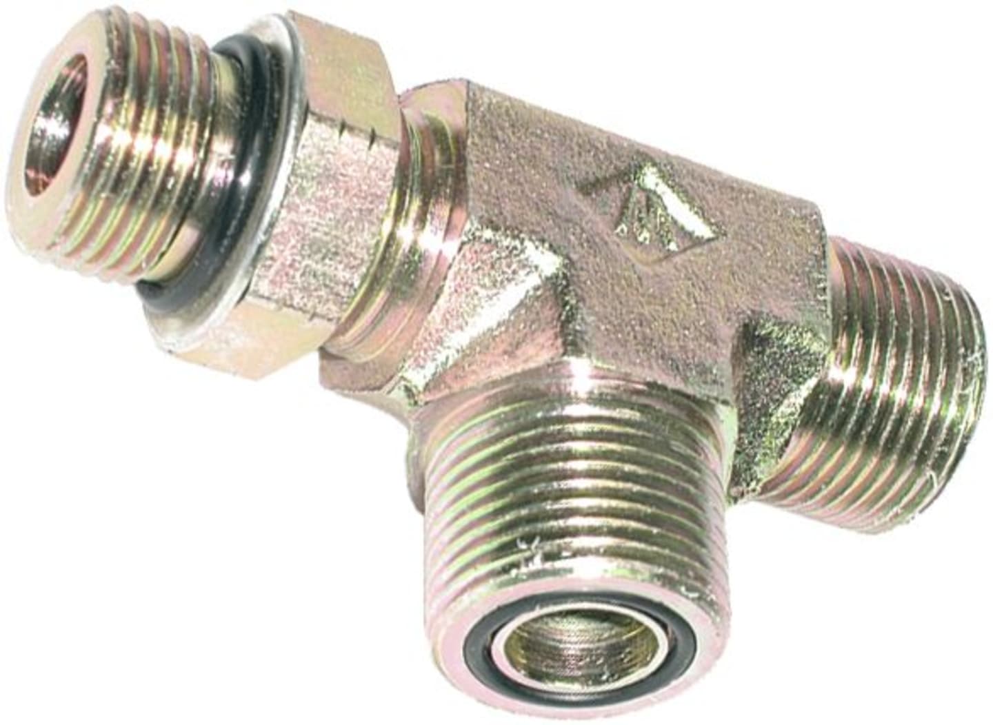 L-Einschraubverschraubung "LE-OR" 11/16"-16 AG UNF-UN/9/16"-18 AG UNF-UN, einstellbar, flachdichtend O-Ring/Dichtscheibe O-Ring