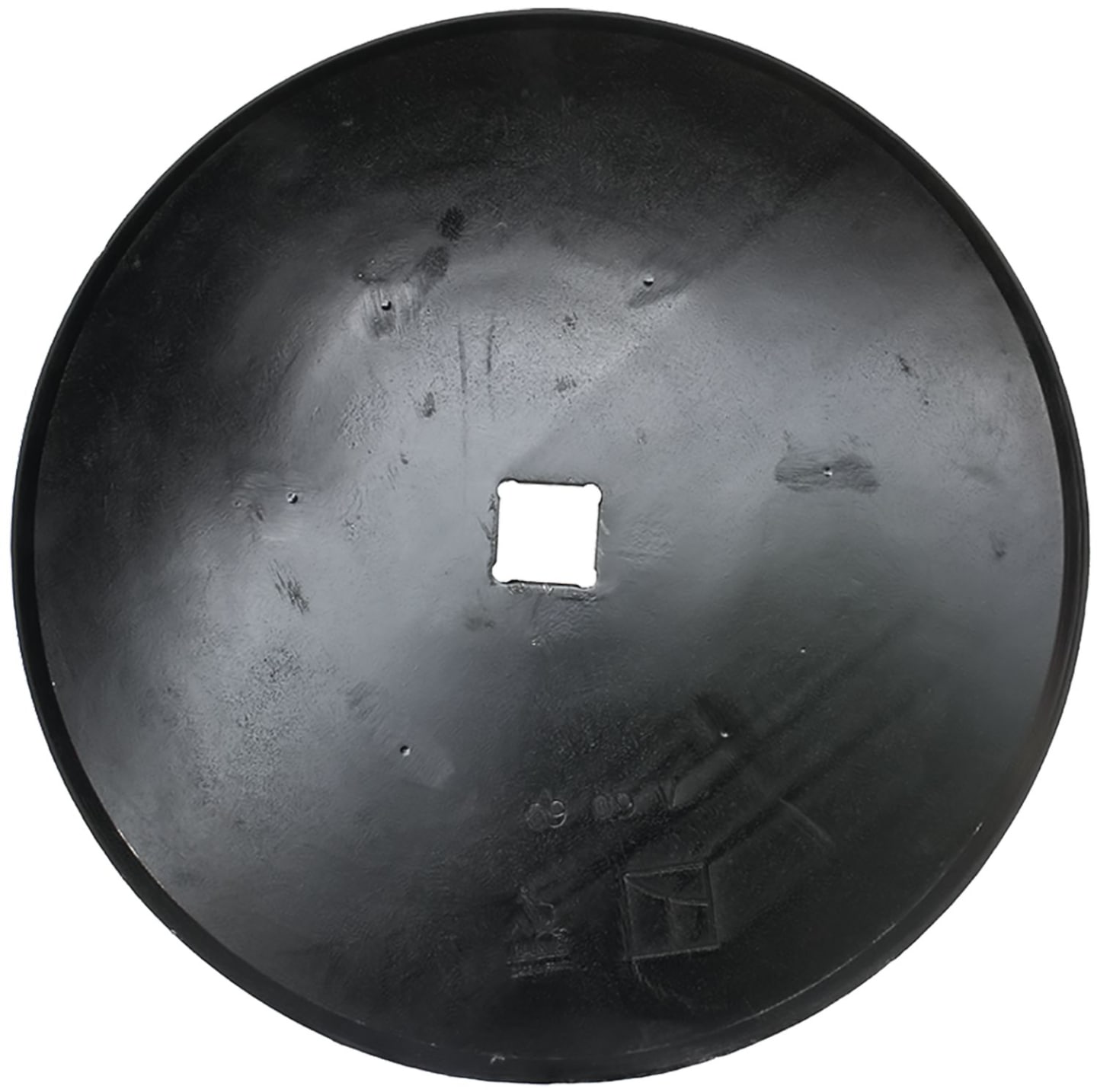 Industriehof® Eggenscheibe 660 x 6 mm, ZB Vierkant, 40 x 40 mm, gewölbt, glatt, universal, 31-266040