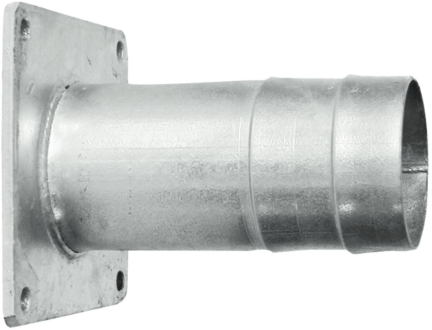 Hücobi Schlauchtülle Flansch 180 x 180 mm, Perrot, Stahl, verzinkt