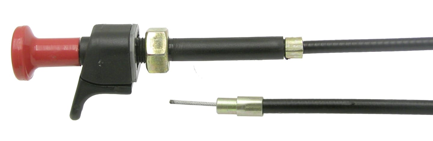 Bowdenzug Länge 1.390/1.225 mm, für Absteller Traktor Fiat 70-66, 80-66, 160-90, 980, 1180, 1580