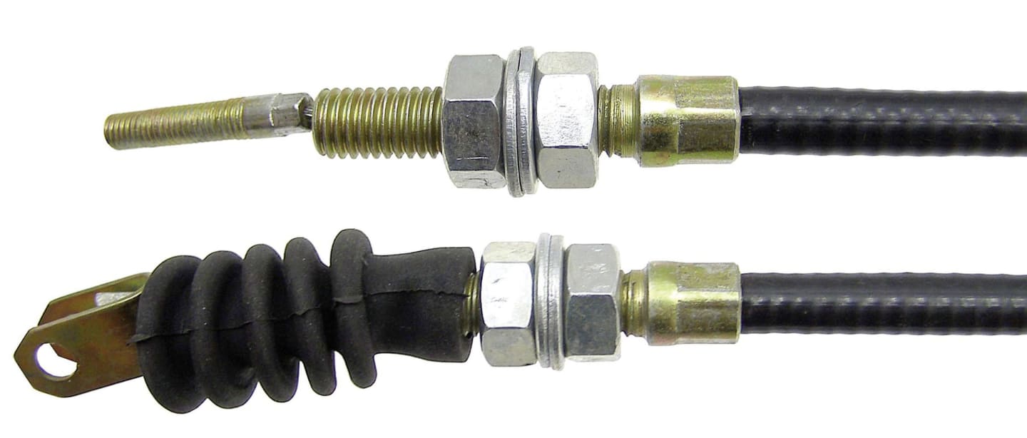 Bowdenzug Länge 1.490/1.400 mm, für Absteller Traktor Valmet 8000, 8100, 8200, 8400