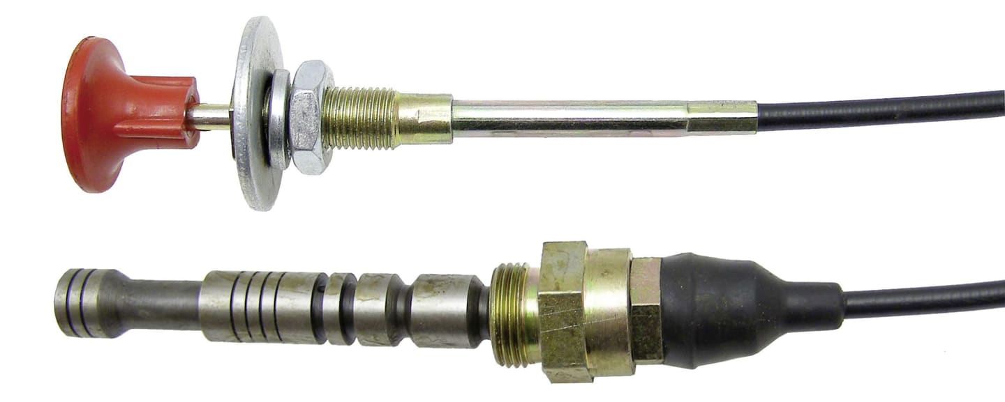 Bowdenzug Länge 980/720 mm, für Absteller Traktor Zetor 8045
