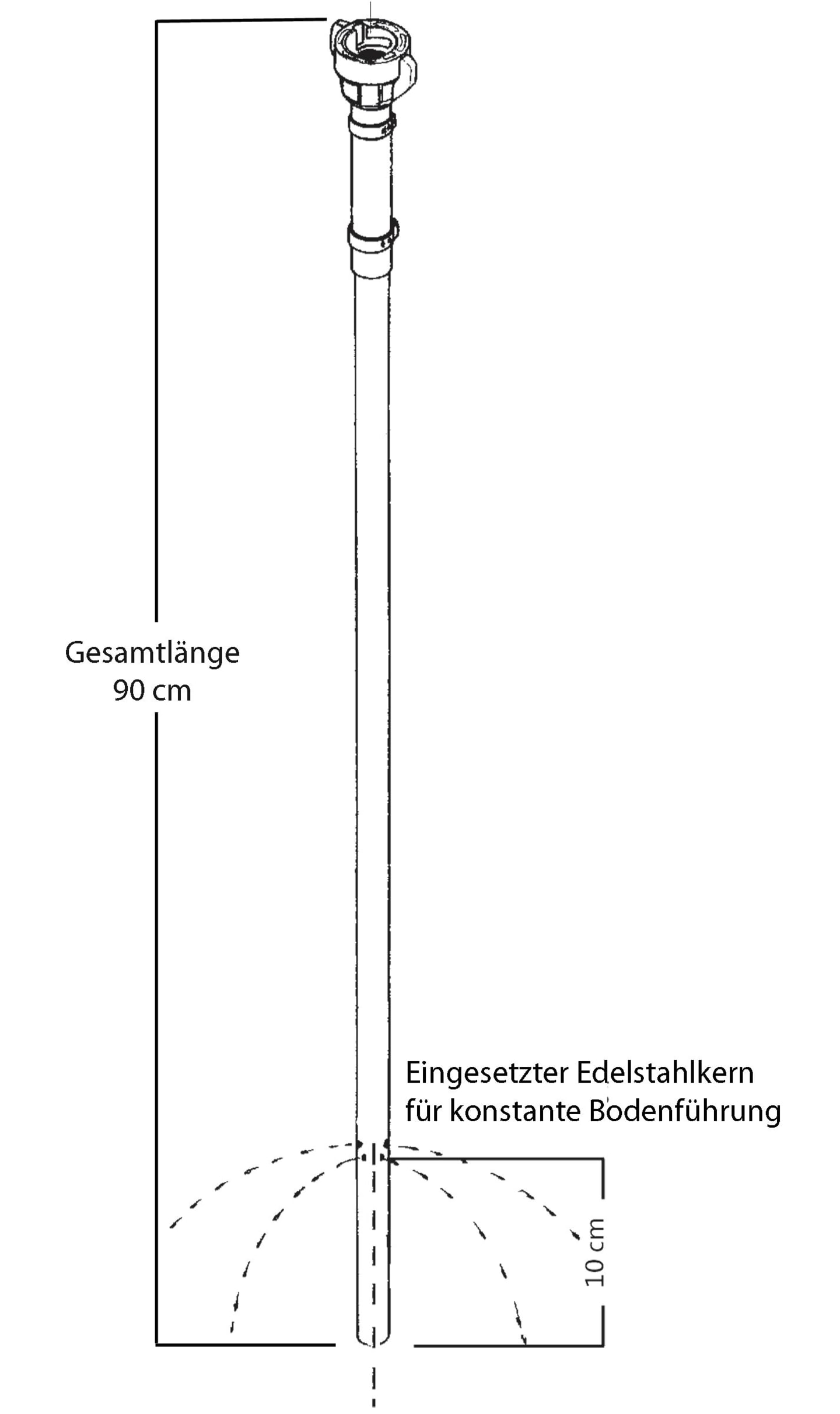 Agrotop Schlepprohr Fünfloch für Standardsystem (Normbajonett), 13043