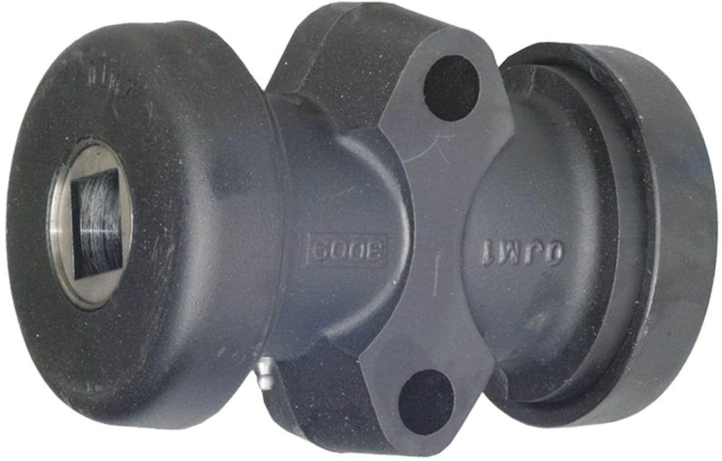 Industriehof® Lagerung L x Ø 185 x 115 mm mit Rillenkugellager, für Vierkantwelle 28 x 28 mm, universal, 31-0001-28