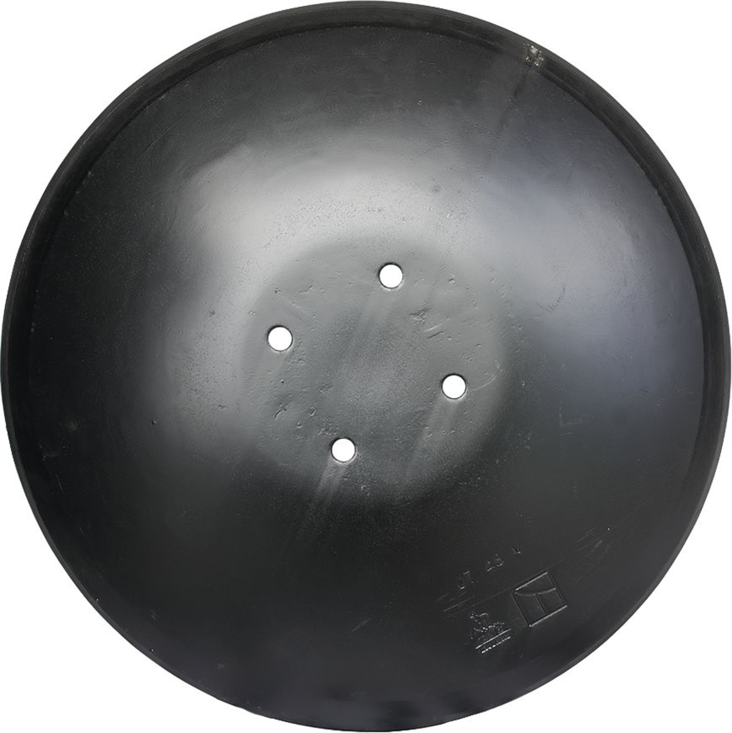 NIAUX 200 Eggenscheibe 410 x 5 mm, LK 98 mm, gewölbt, glatt, flacher Ansatz, für universal, 31-0540