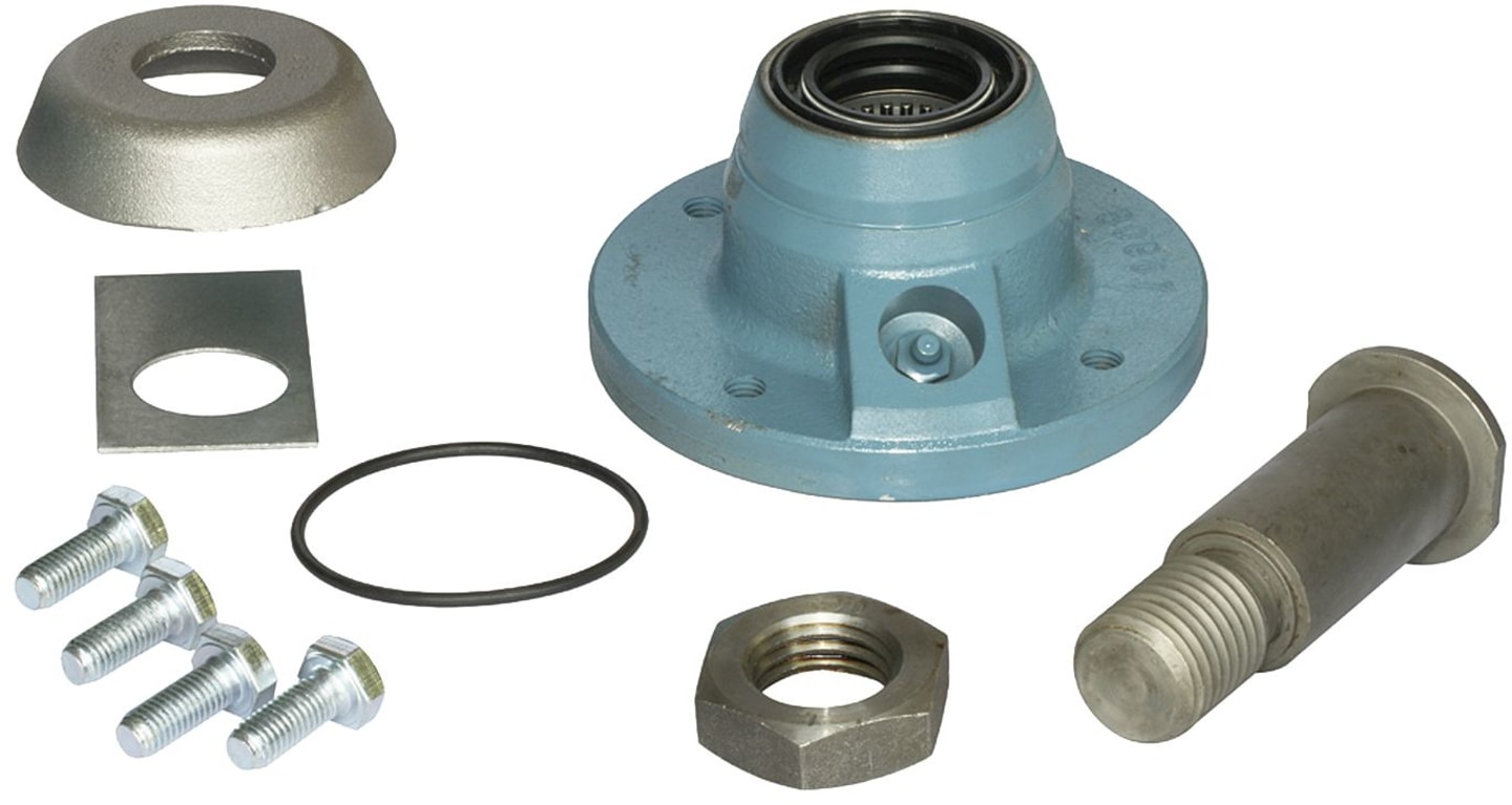 Industriehof® Lagerung Ø außen 80 mm; 133 mm, Lochkreis 105 mm, für Sechscheibe Överum, 31-L19
