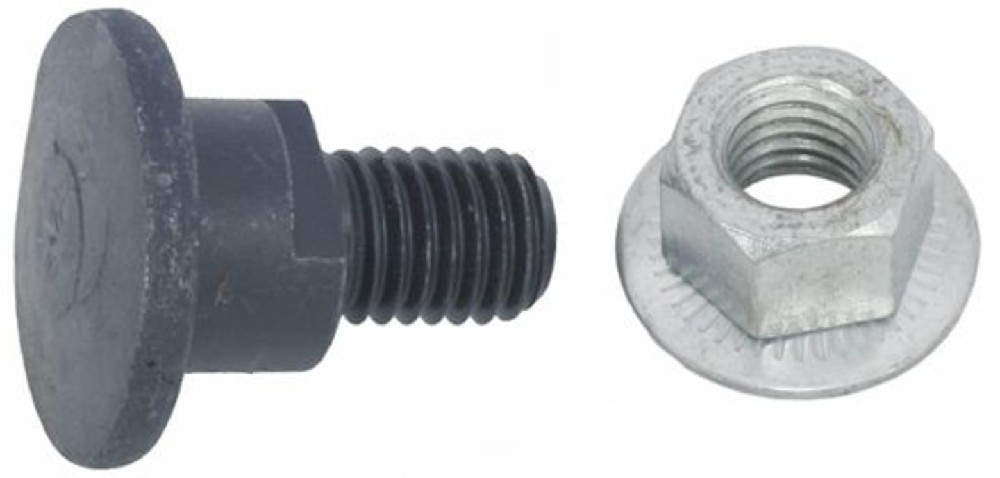 MWS Schraube M 12 x 33, mit Sicherungsmutter, für Kuhn, 80-4-0328