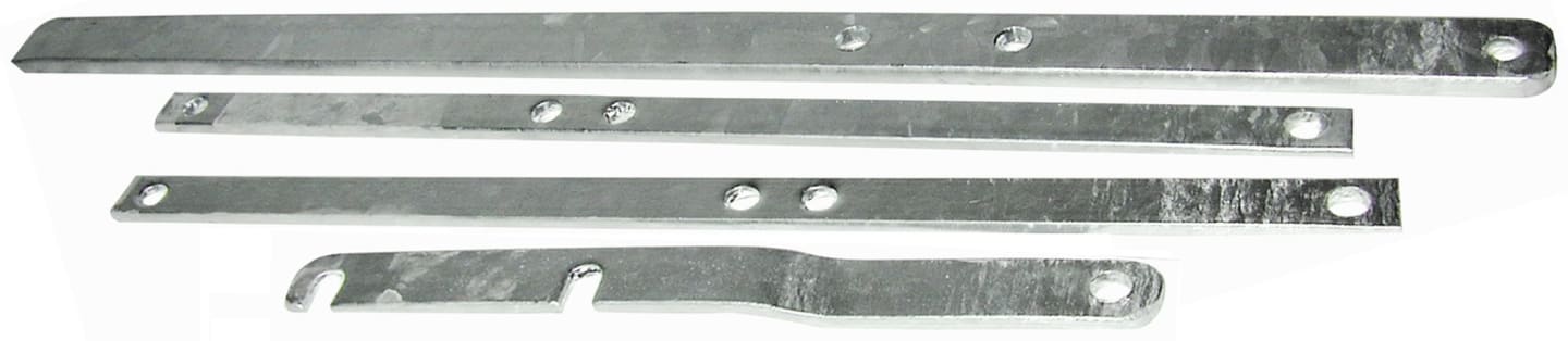 MZ Hebelgarnitur, 6", abschließbar, verzinkt, für MZ Gülleschieber 6", mit großem Oberteil, 8014 150000