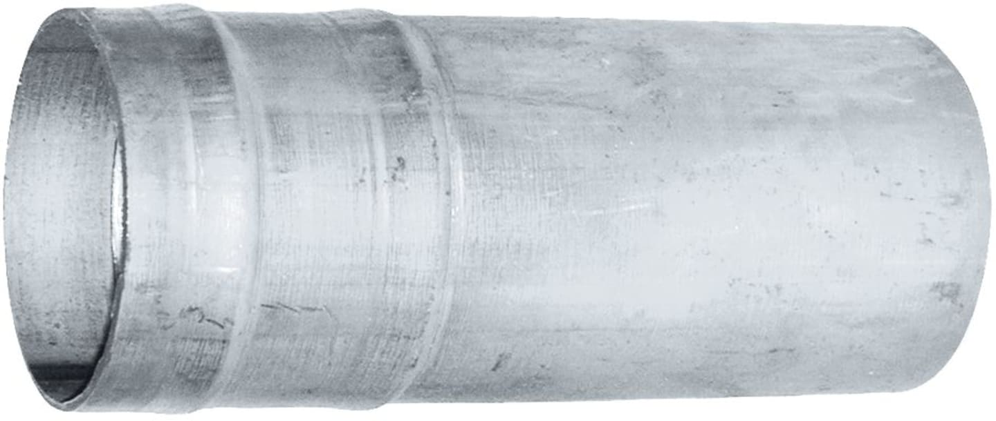Hücobi Schweisstülle schwarz Länge 200 mm Ø außen 125 mm gesickt, 2340 125000