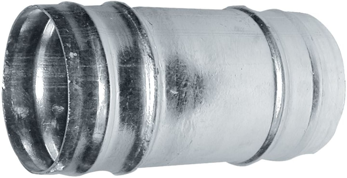 Hücobi Doppelschlauchtülle Ø außen 100 mm, gesickt, Stahl verzinkt, 2355 100000