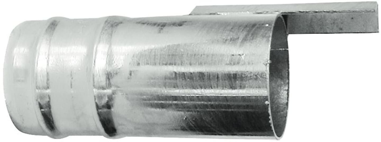 Hücobi Schlauchendstück "Perrot", 220 mm, verzinkt, mit seitlichem Winkeleisen