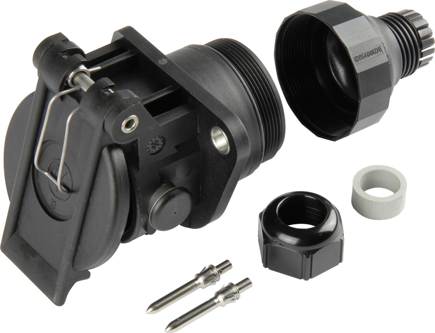 Herth + Buss Steckdose 13-polig, 24 V, Crimpverbinder, Kunststoff, mit Dichtung, gedrehte Kontakte, 51 305 215