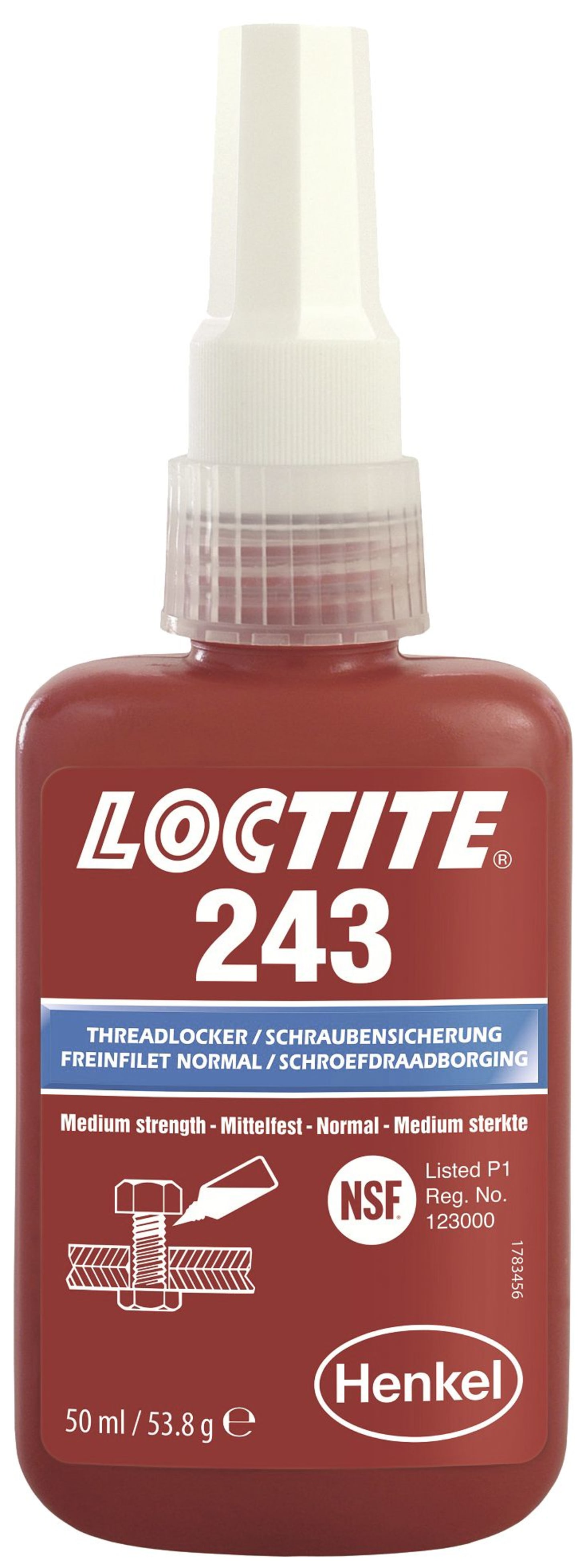 Loctite® Schraubensicherung "243", mittelfest, 50 ml, 1335884