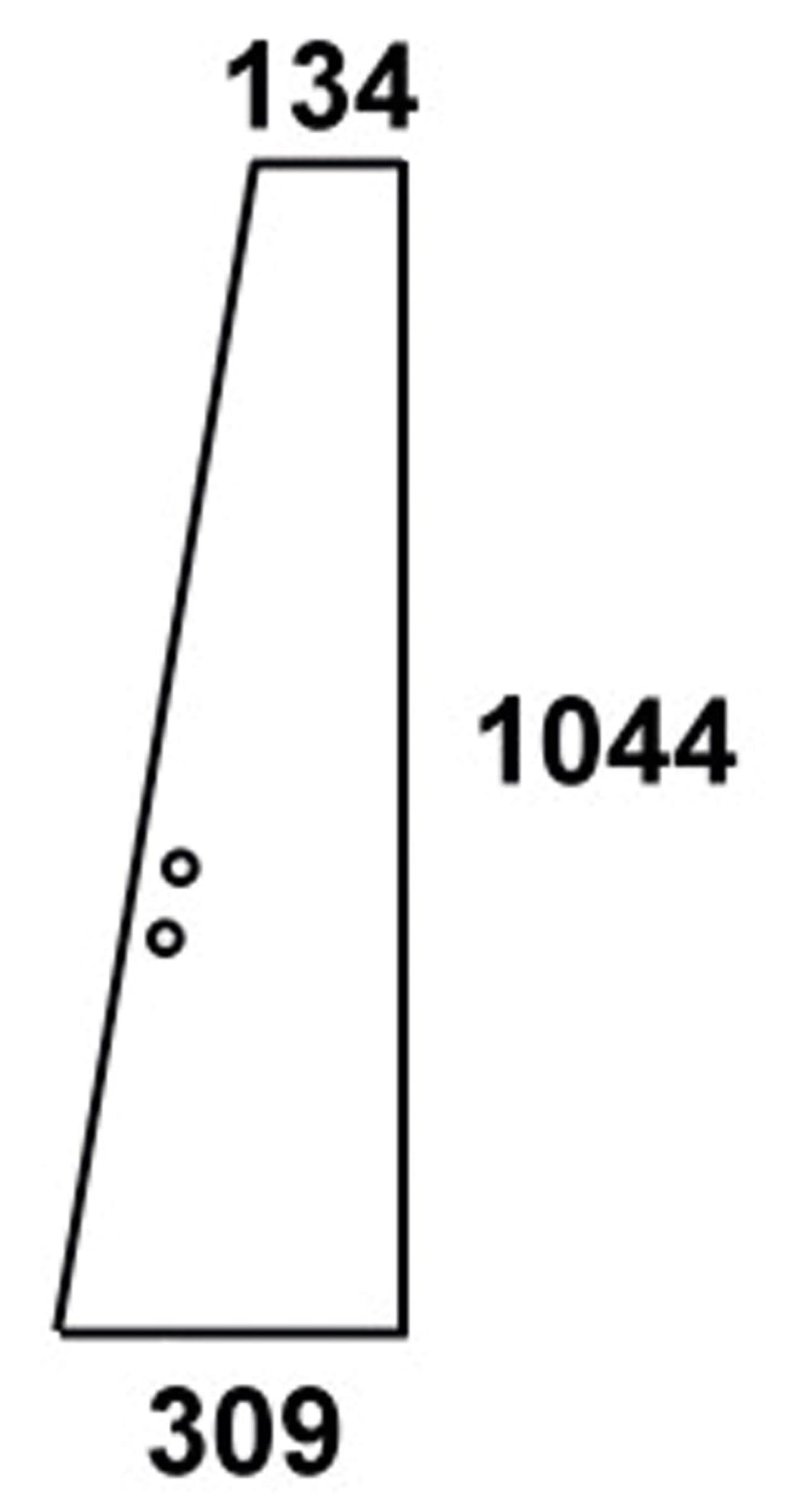 Türscheibe, grün, Front, für Massey Ferguson 3000 (ab Serien Nr. 50130)