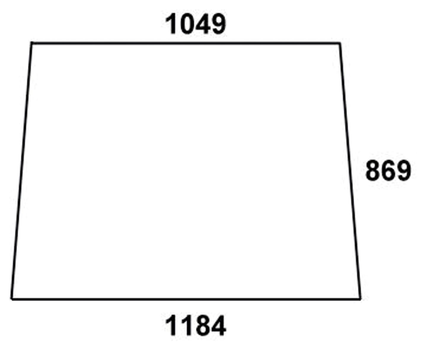 Frontscheibe klar, für Traktor Massey Ferguson 3000, 3100, 3600
