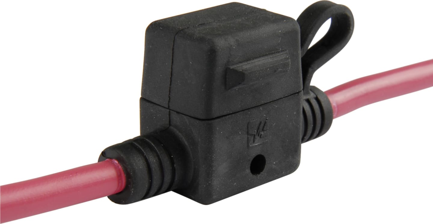 Herth + Buss Sicherungshalter, 58 V, 60 A, mit Anschlussleitung, für niedrige Blocksicherung "Low Profile JCase", 50 390 422